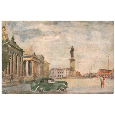 Warszawa - Plac Dzierżyńskiego. mal. R. Mann