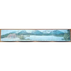 Pohled na Vysoké Tatry od Štrbského Plesa [...] / Rewers: Otakar Štáfl: Vysoké Tatry. Štrbské Pleso. Pohled na "Vysoké Tatry" od