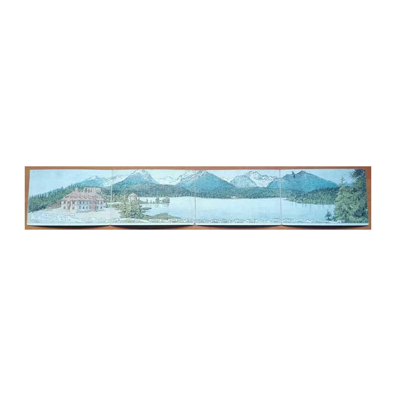 Pohled na Vysoké Tatry od Štrbského Plesa [...] / Rewers: Otakar Štáfl: Vysoké Tatry. Štrbské Pleso. Pohled na "Vysoké Tatry" od