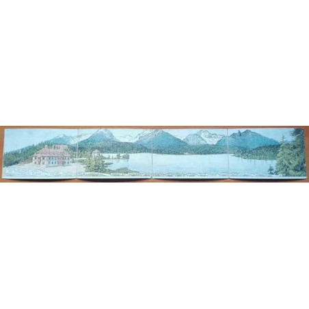 Pohled na Vysoké Tatry od Štrbského Plesa [...] / Rewers: Otakar Štáfl: Vysoké Tatry. Štrbské Pleso. Pohled na "Vysoké Tatry" od