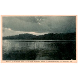 Súmrak na Štrbskom plese. - Alkonyat a Csorbai tavon. - Sonnenuntergang am Tschirmer See. 1935