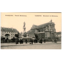 Warszawa. Pomnik Mickiewicza. Varsovie. Monument de Mickiewicz. Nr 28