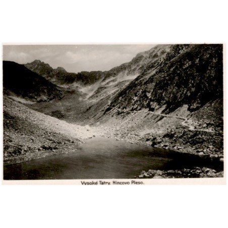 Vysoké Tatry. Hincovo Pleso. / Rewers: Hohe Tatra. Langer See und Polnischer Kamm. Magas Tátra. Kosszutó és Langyel nyereg.