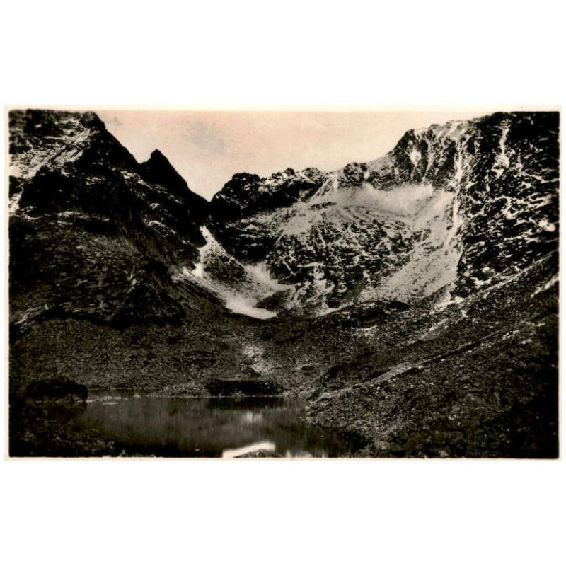 Vysoké Tatry. Žabie plieso, Rysy. Hohe Tatra. Froschsee, Meeraugspitze. Magas Tátra. Békástó és Tengerszemcsúcs.