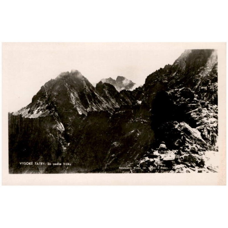 Vysoké Tatry: Se sedla Váhy.