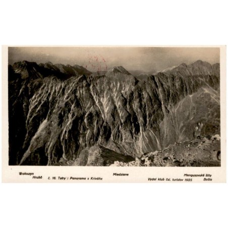Panorama s Kriváňa. Wołoszyn. Hrubô. Miedziane. Mengusovské štíty. Bašta