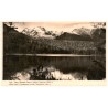 Vys. Tatry: Štrbské Pleso s Velkou Vysokou 2565 m. Hohe Tatra: Czorbersee mit der Tatraspitze 2565 m