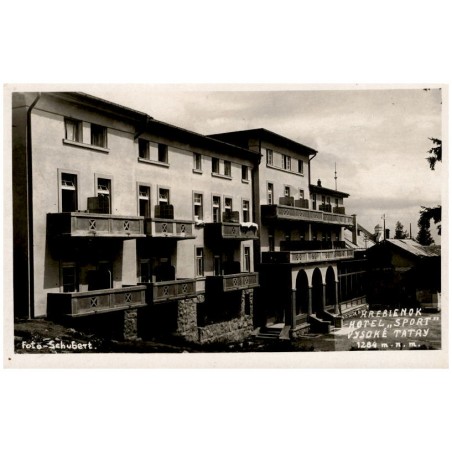 Hrebienok. Hotel "Sport" Vysoké Tatry 1284 m. n. m.