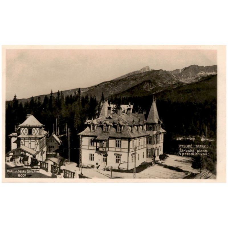 Vysoké Tatry: Štrbské pleso. (V pozadí Kriváň.) 6001