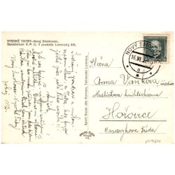 Nový Smokovec. Sanatorium V. P. Ú. V pozadie Lomnický štít.
