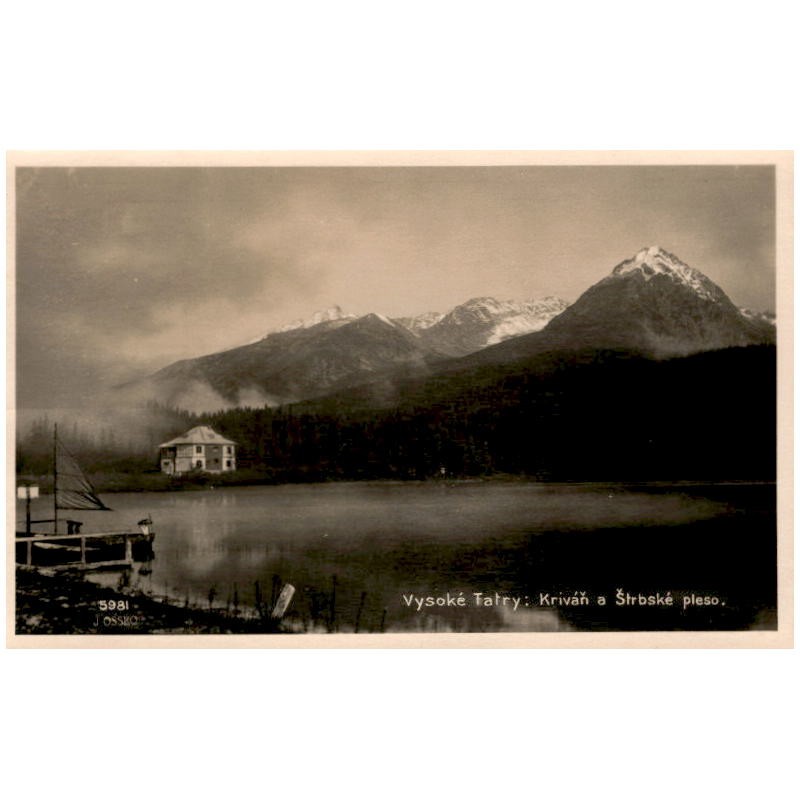 Vysoké Tatry: Kriváň a Štrbské pleso.