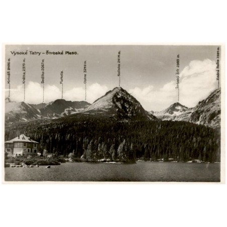 Vysoké Tatry - Štrbské Pleso. / Rewers: Vysoké Tatry - Hohe Tatra. Štrbské Pleso - Csorber See.