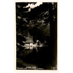 Vysoké Tatry: Popradské pleso 1513 m.n.m. s útulňou. 11302