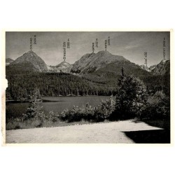 Štrbské Pleso. Vysoké Tatry, střed. část.