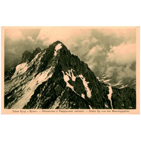 Nižné Rysy s Rysov. - Dénecsúcs a Tengerszem csúcsról. - Dénes Sp. von der Meeraugspitze. 1899