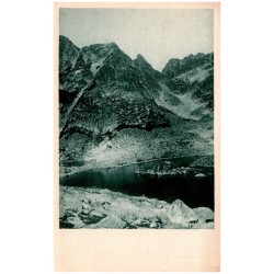 Vysoké Tatry. Žabie pleso v Mengušovskej doline. 1920 m. Hohe Tatra. Frosch-See im Mengsdorfertal. 1920 m. Magás Tatra. Békás tó