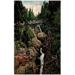 Velký Kolbach-vodopad. (Na skoku). Grosser Kohlbach-Wasserfall. - Nagytarpatak-vizesése.