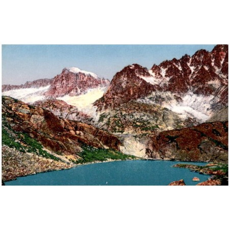 Pät jazer. Štit Zeleného plesa 2532 m. Lomnické predhorie. Fünf-See. Grünesee-Spitze. Lomnitzer Grat. Öt tó. Zöldtavi-csúcs. Lom