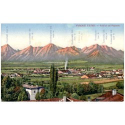Vysoké Tatry. - Pohľad od Popradu.