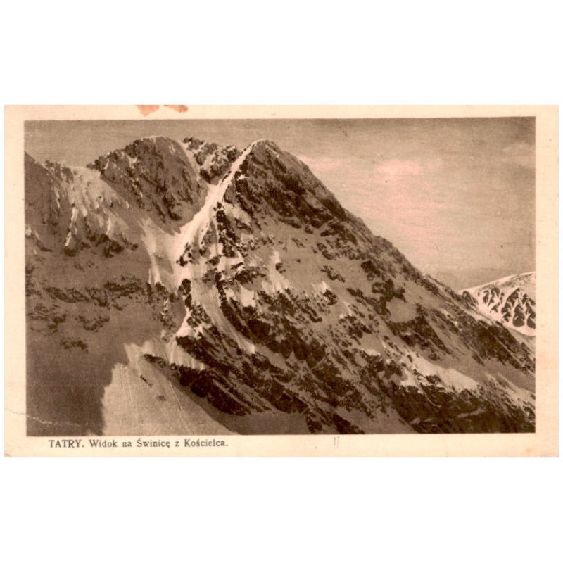 Tatry. Widok na Świnicę z Kościelca