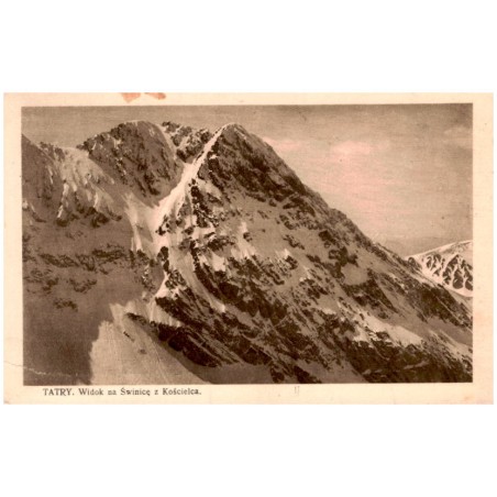 Tatry. Widok na Świnicę z Kościelca