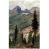 Ot. Štáfl: Tatry. Pohled na hotel "Štrbské Pleso", Solisko, Štrbský štíta Patrii od žel. stanice "Štrba".