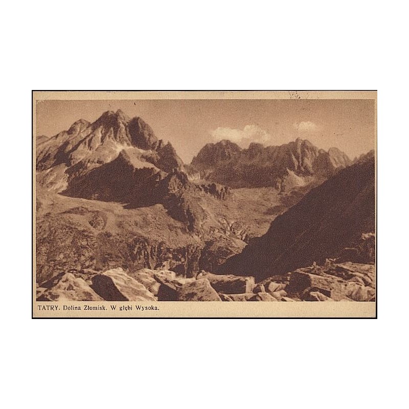 Tatry. Dolina Złomisk. W głębi Wysoka