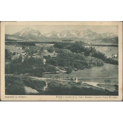 Poronin na Podhalu. Widok z Łosiówek na Tatry Bielskie i spiskie Tatry Wysokie. Nr. 177. Fot. T. S. Zwoliński [...]
