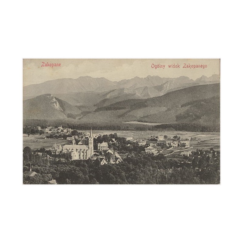 Zakopane. Ogólny widok Zakopanego