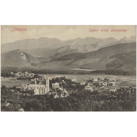 Zakopane. Ogólny widok Zakopanego