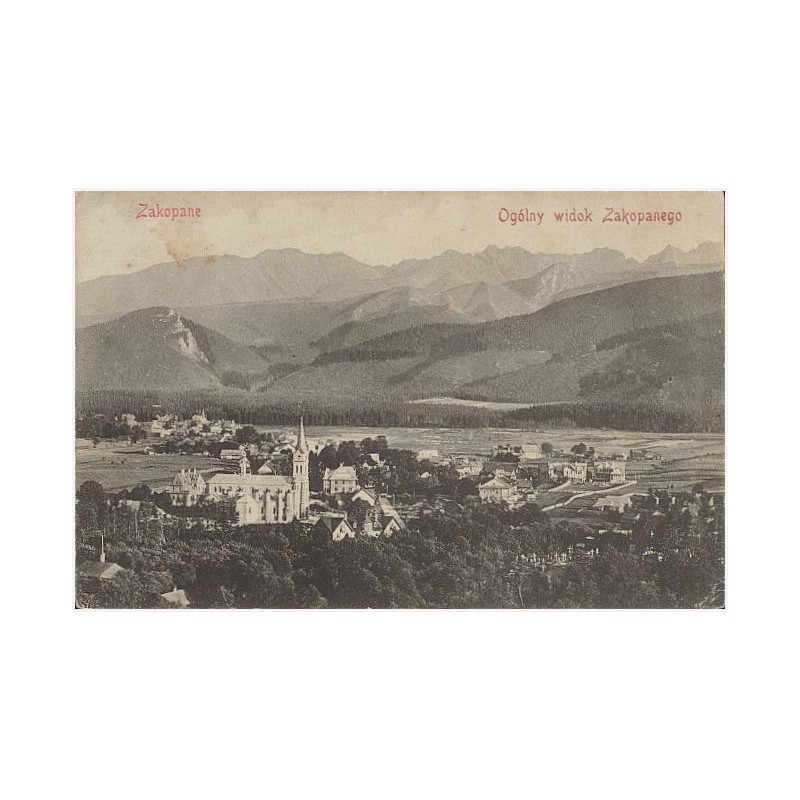 Zakopane. Ogólny widok Zakopanego