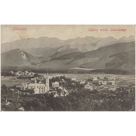 Zakopane. Ogólny widok Zakopanego