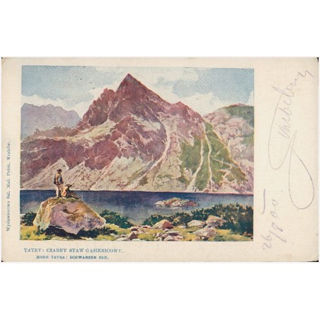 Tatry: Czarny Staw Gąsienicowy. Hohe Tatra: Schwarzer See.