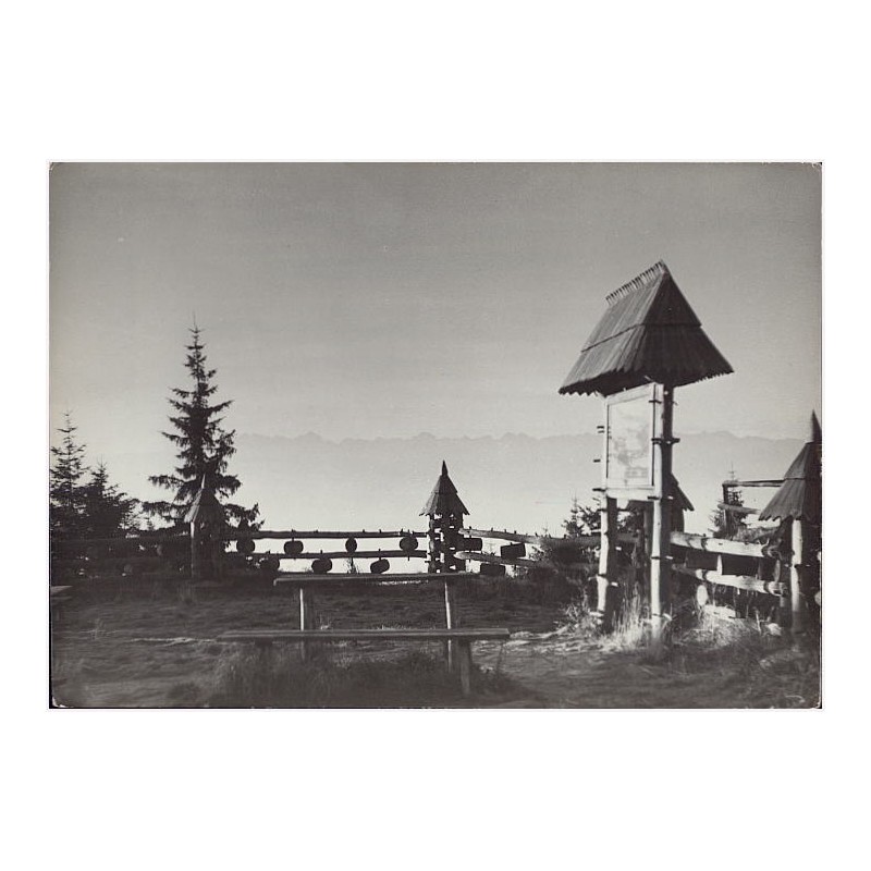 Gorce. Widok na Tatry z tarasu schroniska im. Wł. Orkana na Turbaczu fot. H. Hermanowicz