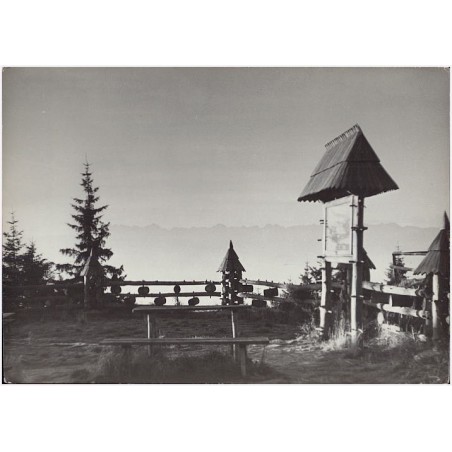 Gorce. Widok na Tatry z tarasu schroniska im. Wł. Orkana na Turbaczu fot. H. Hermanowicz