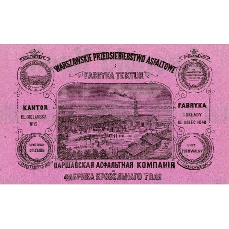 "WARSZAWSKIE PRZEDSIĘBIORSTWO ASFALTOWE i FABRYKA TEKTUR [...]"