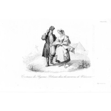 "Costumes des Paysans Polonais dans les environs de Warsovie"