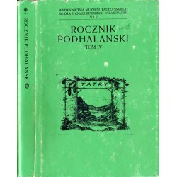 Rocznik Podhalański. T. 4 (1987) / Wspomnienia Jana Kantego Andrusikiewicza w świetle źródeł / Stanisława Cerchy nie wydana mono
