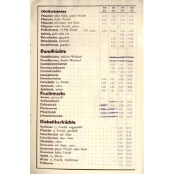 B. Ley Konserven-Fabrik. Mainz-Mombach. Gegründet 1882. Preis-Verzeichnis. Ernte 1938/39