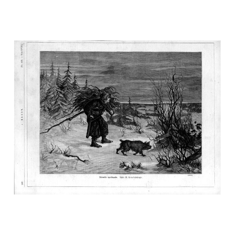 "Niemiłe spotkanie. Szkic M. Kotarbińskiego. (2668)"