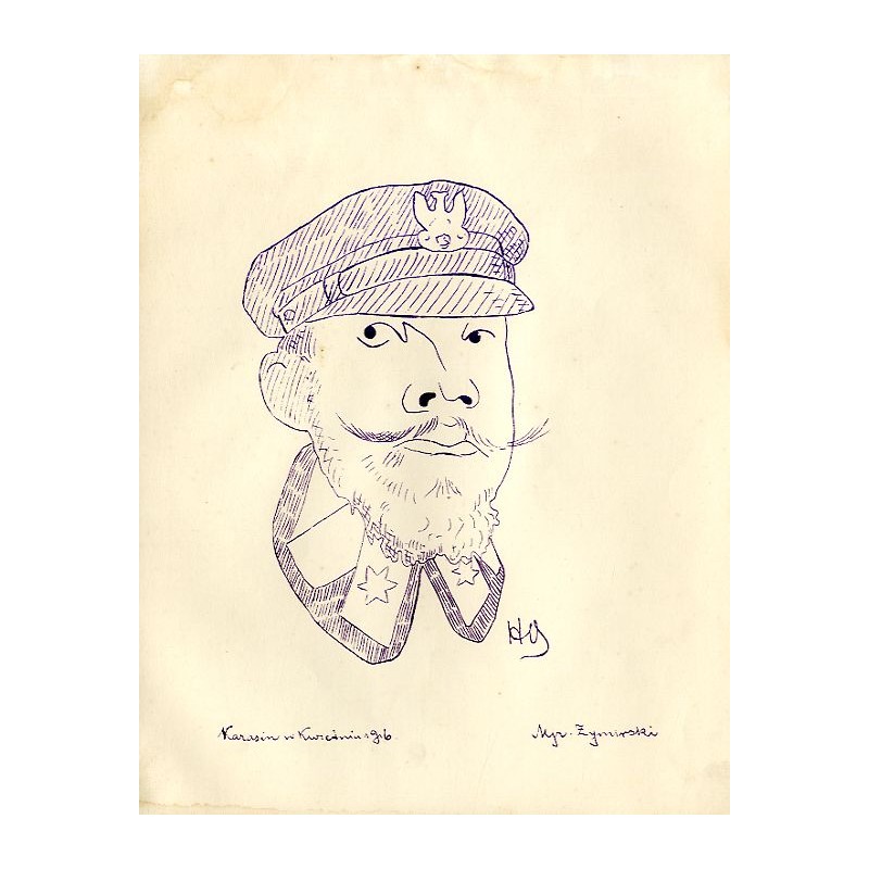 "Mjr. Żymirski Karasin w Kwietniu 1916."