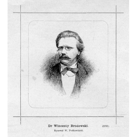 "Dr Wincenty Brodowski. Rysował W. Podkowiński. (2737)"