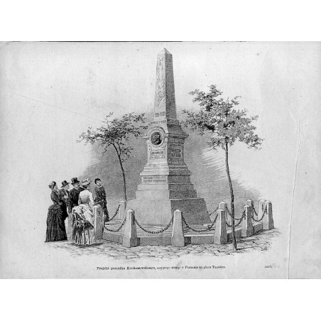 "Projekt pomnika Kochanowskiego, mającego stanąć w Poznaniu na placu Tumskim. (1517)"