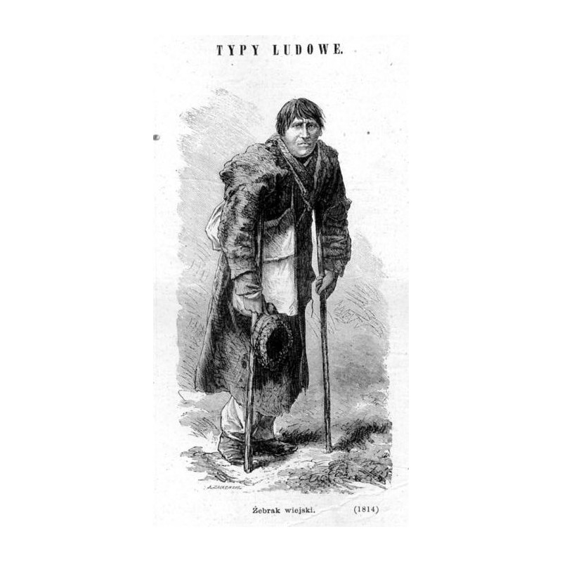 Typy ludowe. Żebrak wiejski (1814) / "TYPY LUDOWE. Żebrak wiejski. (1814)"