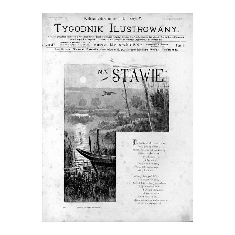Na stawie / "NA STAWIE. Rysunek Miłosza Kotarbińskiego. (3439)"