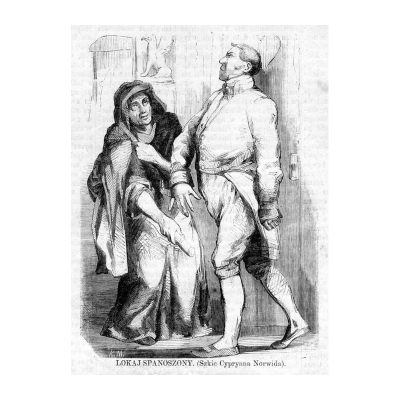 Lokaj spanoszony. Szkic Cypriana Norwida / "LOKAJ SPANOSZONY. (Szkic Cypriana Norwida)."