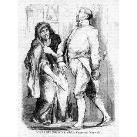 Lokaj spanoszony. Szkic Cypriana Norwida / "LOKAJ SPANOSZONY. (Szkic Cypriana Norwida)."