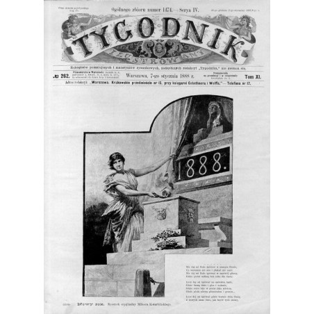 "Nowy rok. Rysunek oryginalny Miłosza Kotarbińskiego. (2192)"