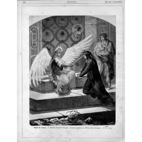 "Wejście do Czyśćca. Z "Boskiéj Komedyi" Dantego. Rysunek oryginalny p. Miłosza Kotarbińskiego [...] (5651)"