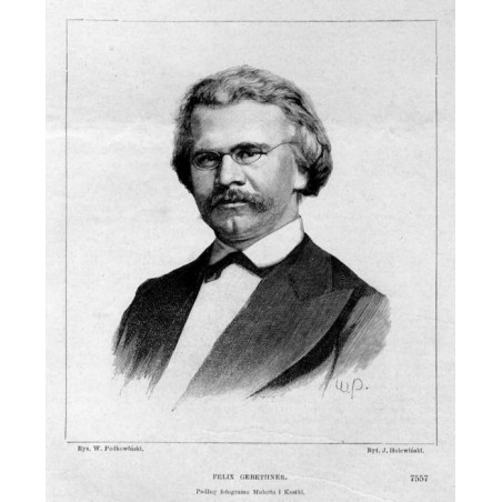 Feliks Gebethner. Podług fotogramu Mulerta i Kostki. 7557 / "FELIX GEBETHNER. Podług fotogramu Mulerta i Kostki. 7557"